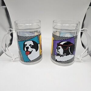 VTG Zak Designs Big Dog double-walled plastic freezer mugs (Set of 2)